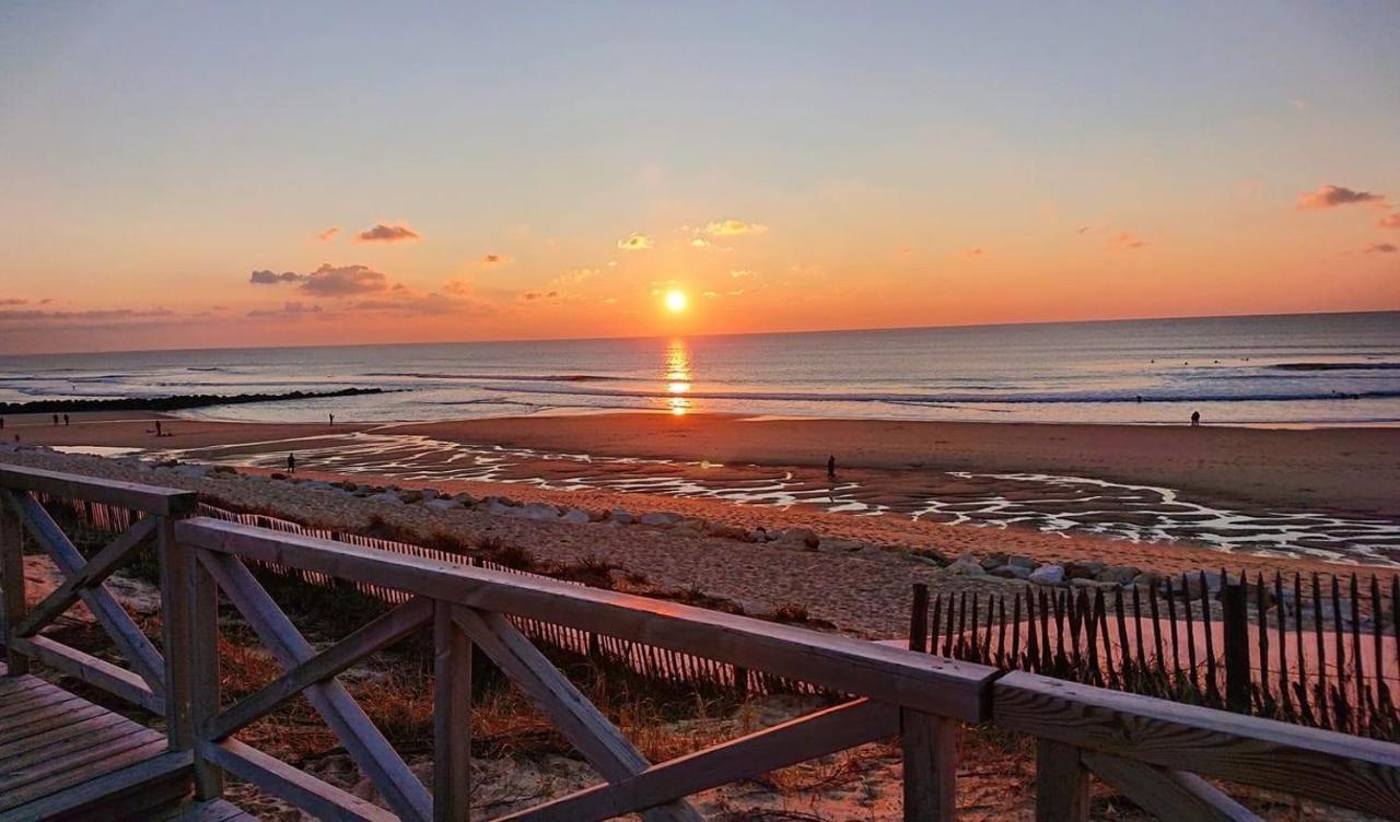 1ère ligne, Dernier étage, Vue à 180° sur l'océan, Lacanau, Plage centrale Exterior foto